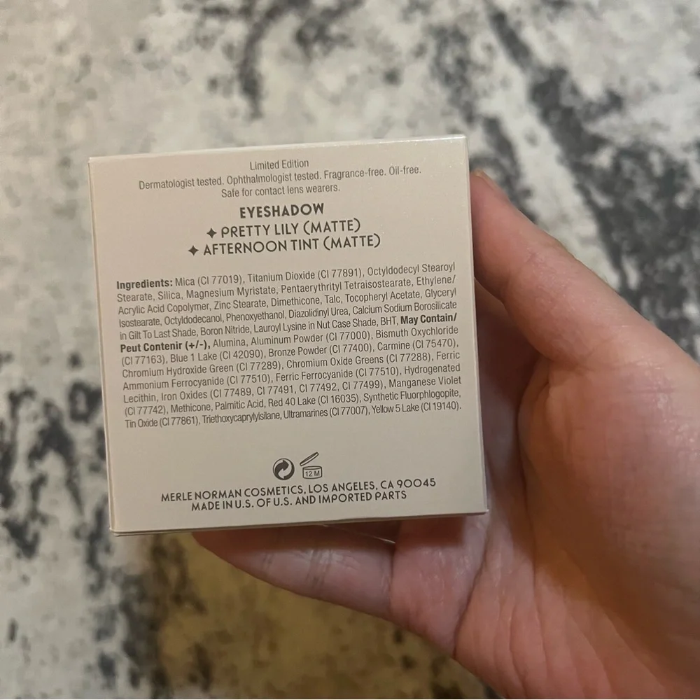 Merle Norman Eyecolor Eyeshadow Duo Matte Fresh Cut Pretty Lily Afternoon